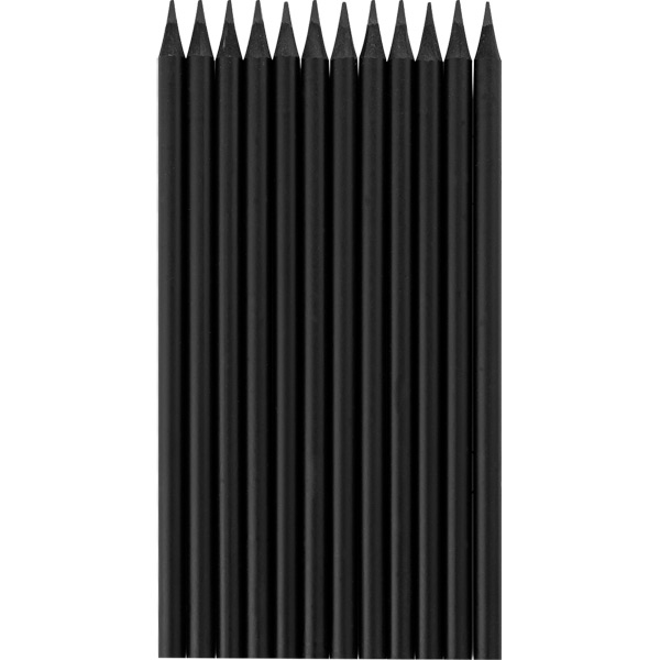 Latalı Siyah Yuvarlak kurşun Kalem